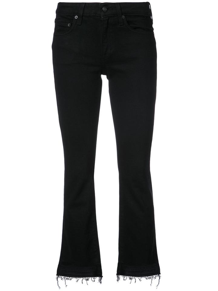 Derek Lam 10 Crosby Cropped Flared Jeans - Black