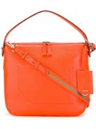 Bally Contrast Strap Stitch Detail Tote Bag