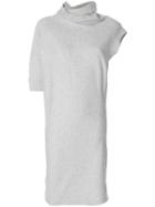 Maison Margiela Asymmetric Sleeve Fitted Dress - Grey