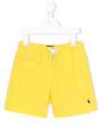 Polo Ralph Lauren - Drawstring Swim Shorts - Kids - Polyester - 3 Yrs, Yellow/orange