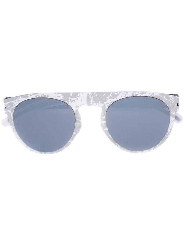 Mykita - Straight Top Sunglasses - Women - Acetate/stainless Steel - One Size, Grey, Acetate/stainless Steel