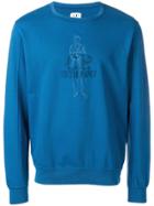 Cp Company Long Sleeved Sweater - Blue