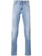 Dolce & Gabbana Palm Embroidered Jeans, Men's, Size: 46, Blue, Cotton/spandex/elastane