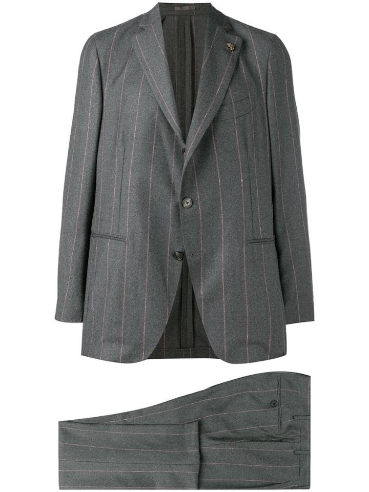 Gabriele Pasini Printed Fitted Suit - Grey