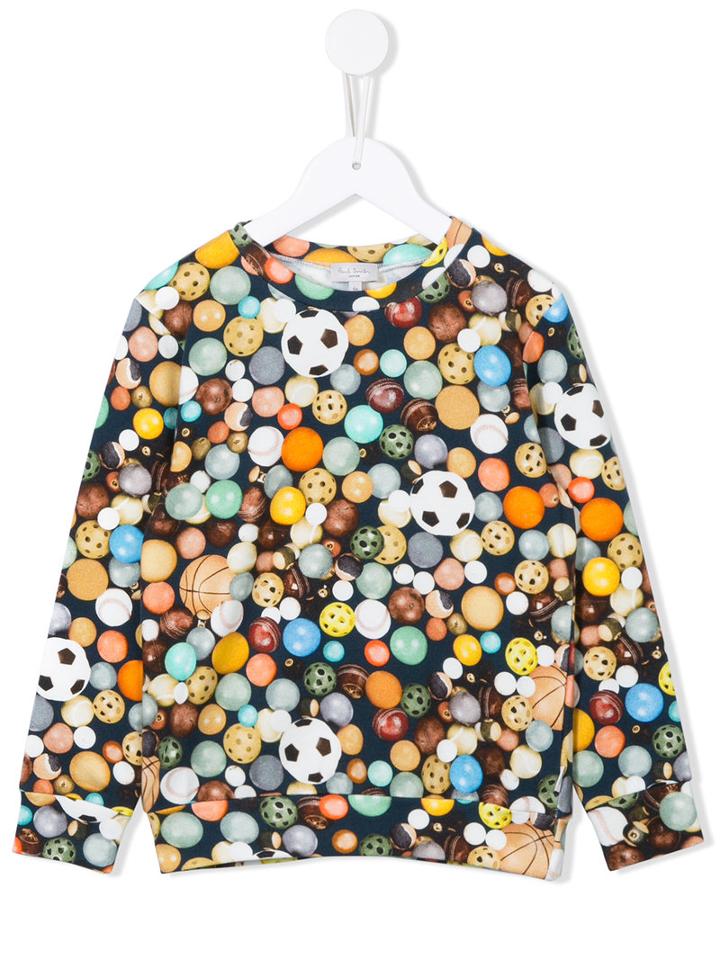 Paul Smith Junior Ball Print Sweatshirt, Boy's, Size: 6 Yrs