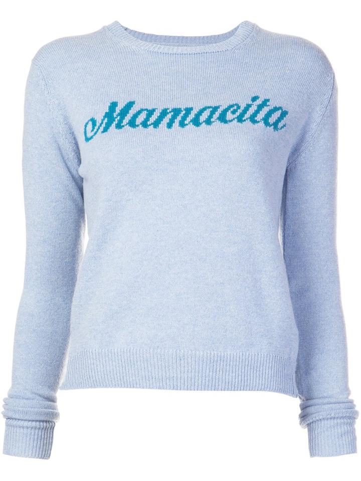 Alexander Lewis 'mamacita' Jumper, Women's, Size: Xs, Blue, Cotton/cashmere