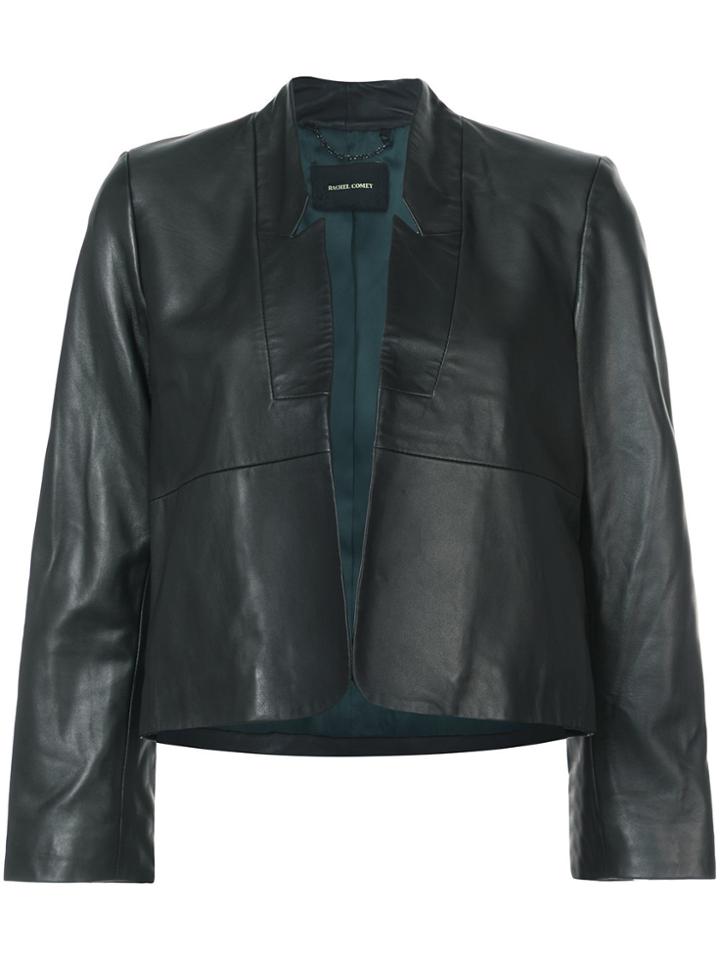 Rachel Comey Collarless Open Front Jacket - Black