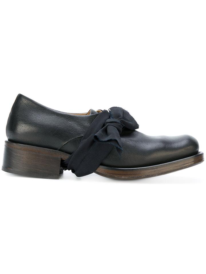 Cherevichkiotvichki Tied Strap Loafers - Black