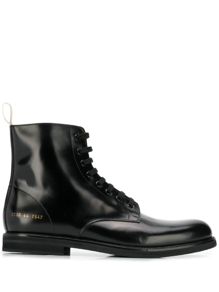 Common Projects Lace-up Ankle Boots - Black