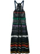 Sonia Rykiel - Patterned Halterneck Dress - Women - Cotton/linen/flax/polyamide - S, Black, Cotton/linen/flax/polyamide