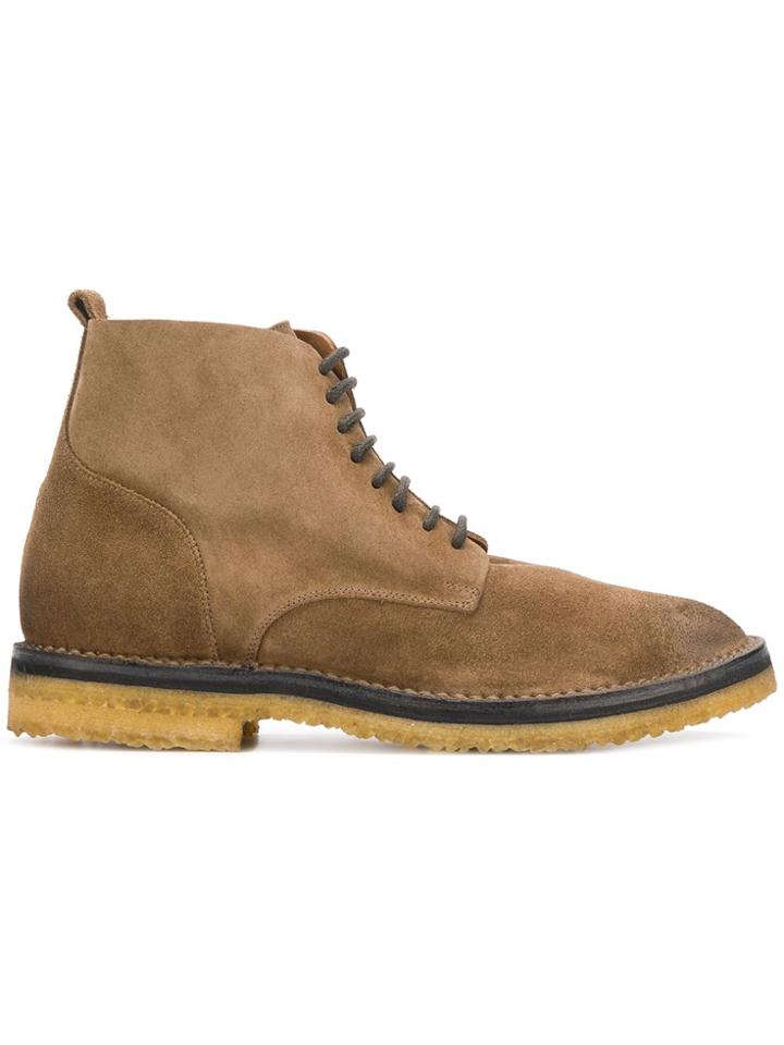 Buttero Lace-up Boots - Nude & Neutrals