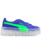 Fenty X Puma Translucent Sole Cleated Creeper Sneakers - Blue