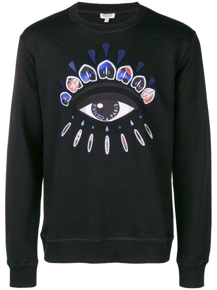 Kenzo Indonesian Flower Eye Sweater - Black