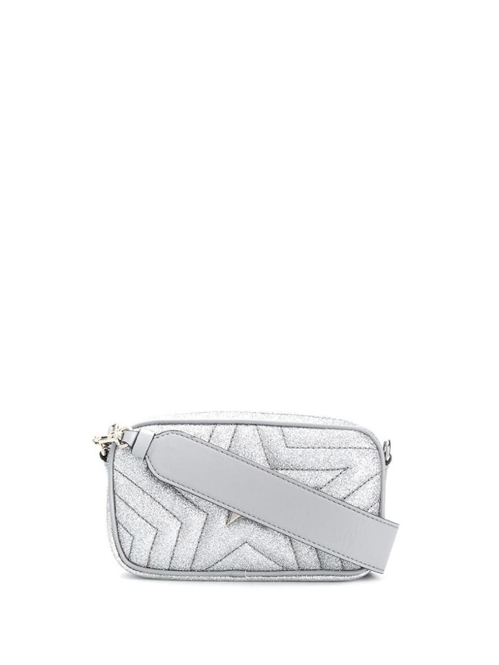 Stella Mccartney Star Glitter Belt Bag - Silver