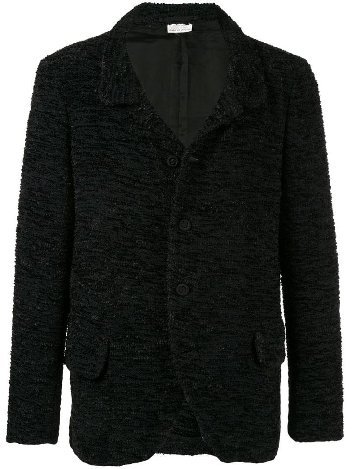 Comme Des Garçons Pre-owned Textured Blazer - Black
