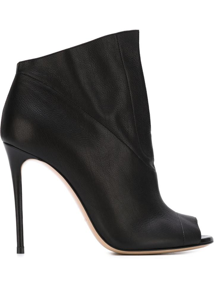 Casadei Open Toe Stiletto Booties
