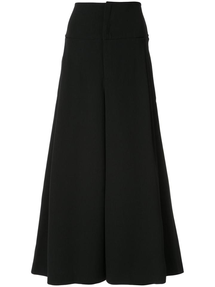 Roland Mouret Lenark Culotte Cropped Trousers - Black