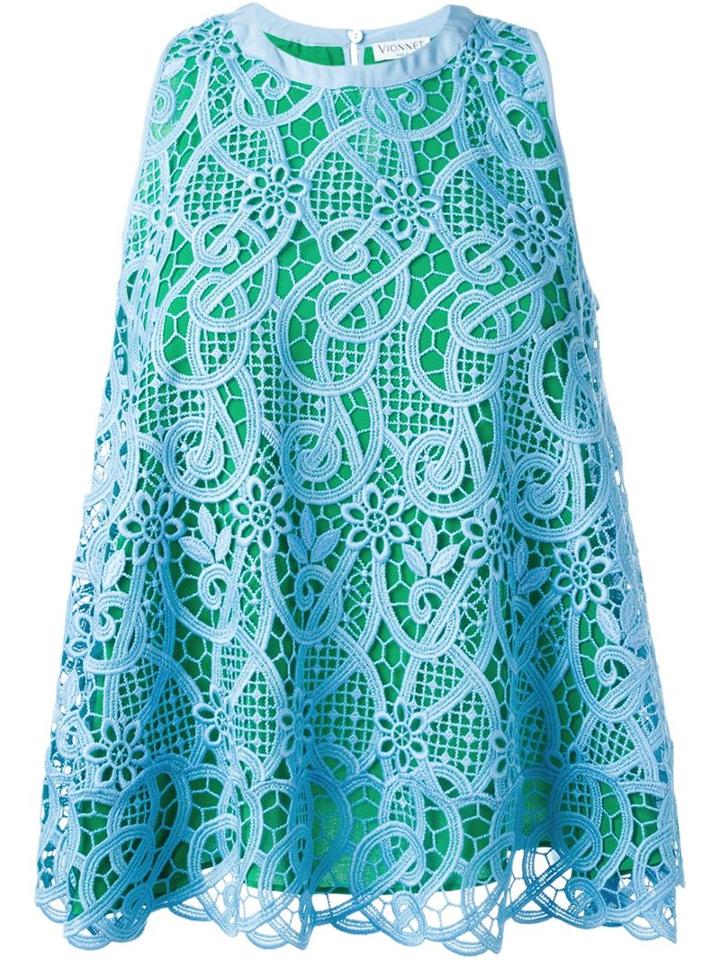 Vionnet Embroidered Lace A-line Top