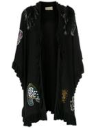 Andrea Bogosian Knit Embellished Coat - Black