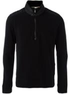 Moncler Grenoble Banded Collar Sweater, Men's, Size: Small, Black, Polyester/spandex/elastane/polyamide