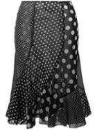 Junya Watanabe Comme Des Garçons Vintage Polka Dot Skirt, Women's, Size: Small, Black