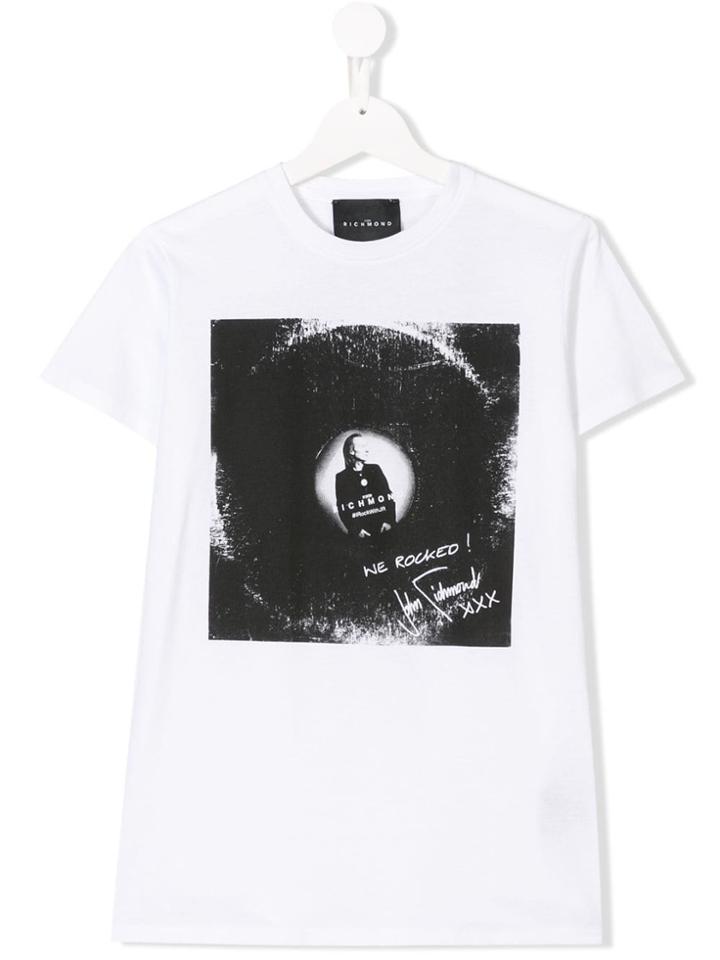 John Richmond Junior Teen Printed T-shirt - White