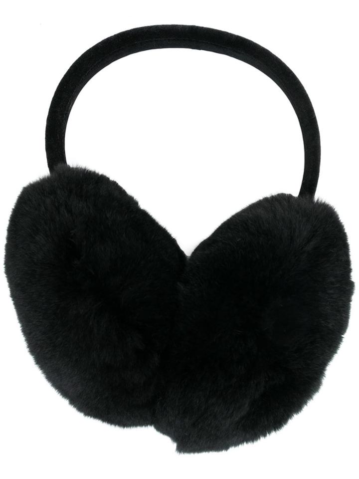 Liska Fur Ear Plugs - Black