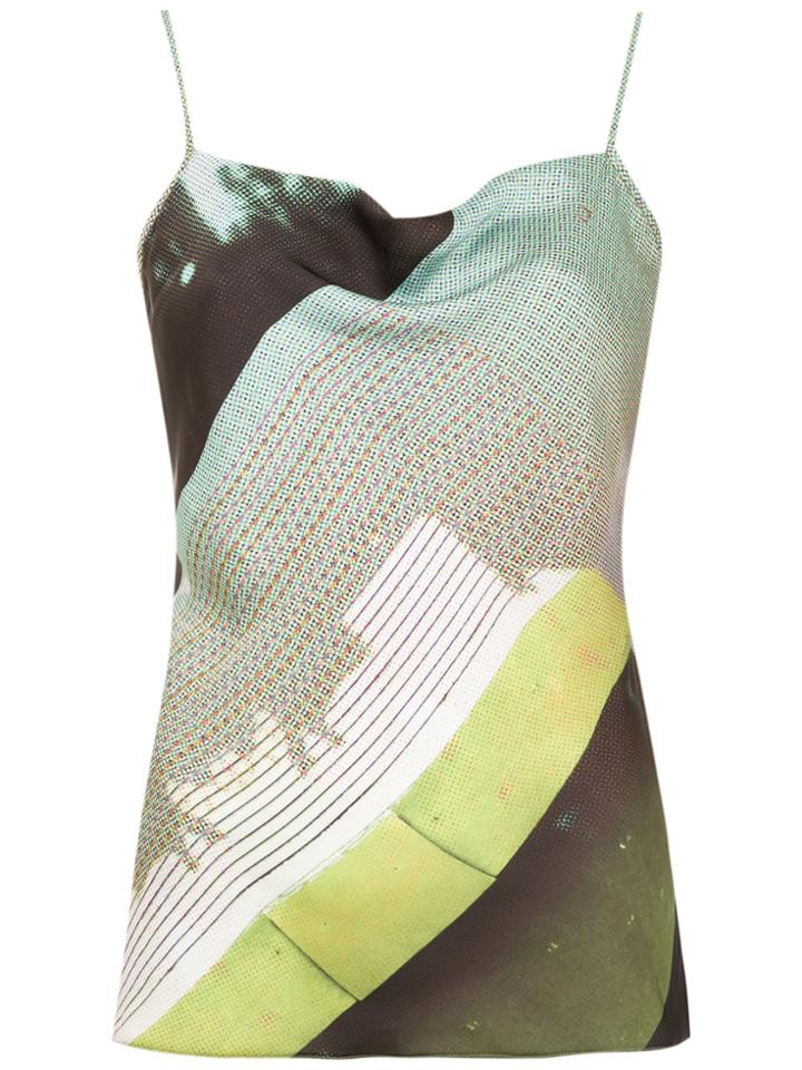 Mara Mac Spaghetti Straps Blouse - Green