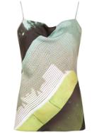 Mara Mac Spaghetti Straps Blouse - Green