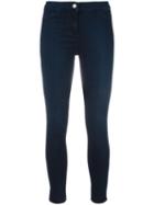 Twin-set Cropped Super Skinny Jeans, Women's, Size: 27, Blue, Cotton/polyamide/spandex/elastane