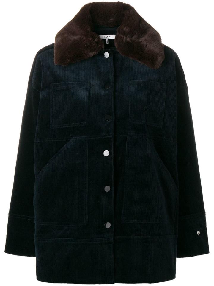 Ganni Ridgewood Corduroy Jacket - Blue