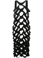 Max Tan Lattice Dress - Black