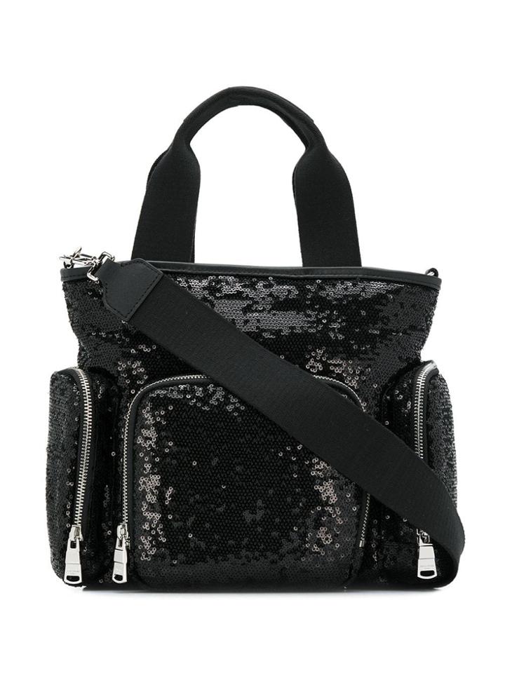 Sonia Rykiel Sequin Tote - Black