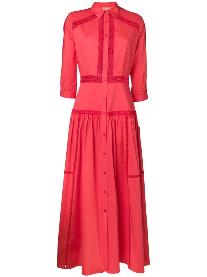 Ermanno Scervino Tiered Maxi Shirt Dress