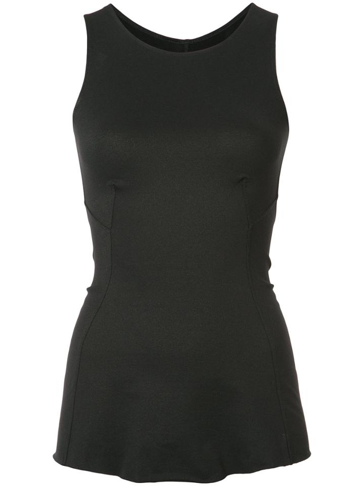 Rick Owens Lilies Open Back Tank Top - Black