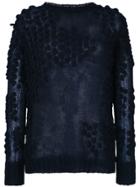 P.a.r.o.s.h. Fine Knit Pom Pom Jumper - Blue