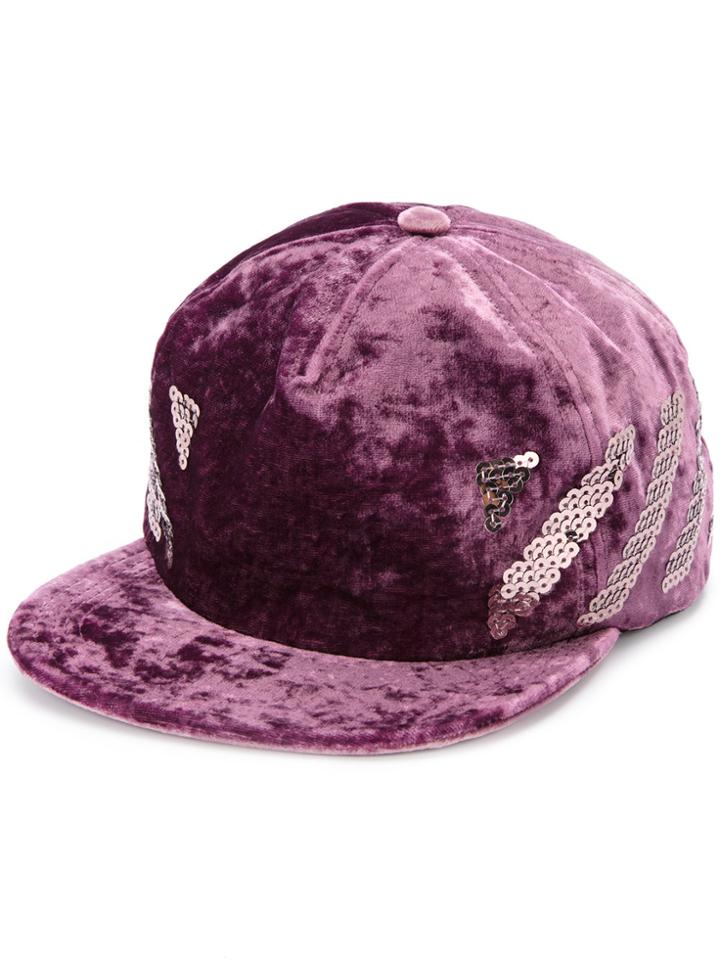 Off-white Diagonals Cap - Pink & Purple