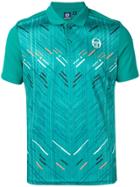 Sergio Tacchini Logo Graphic Print Polo Shirt - Green