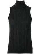 Maison Margiela Ribbed Sleeveless Top - Grey