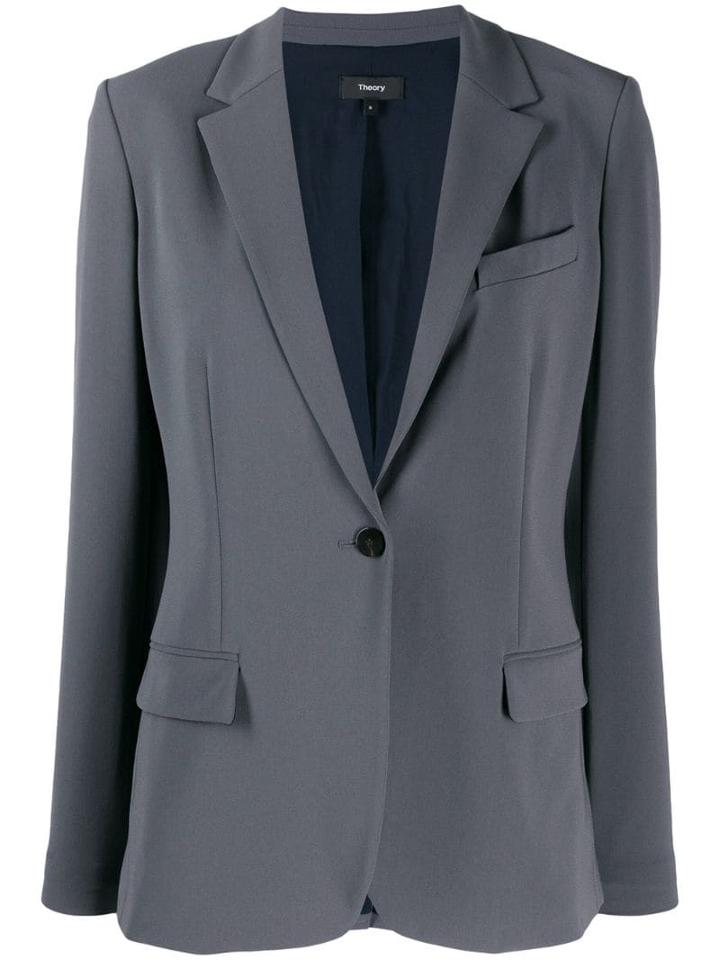 Theory Single Breasted Blazer - Grey