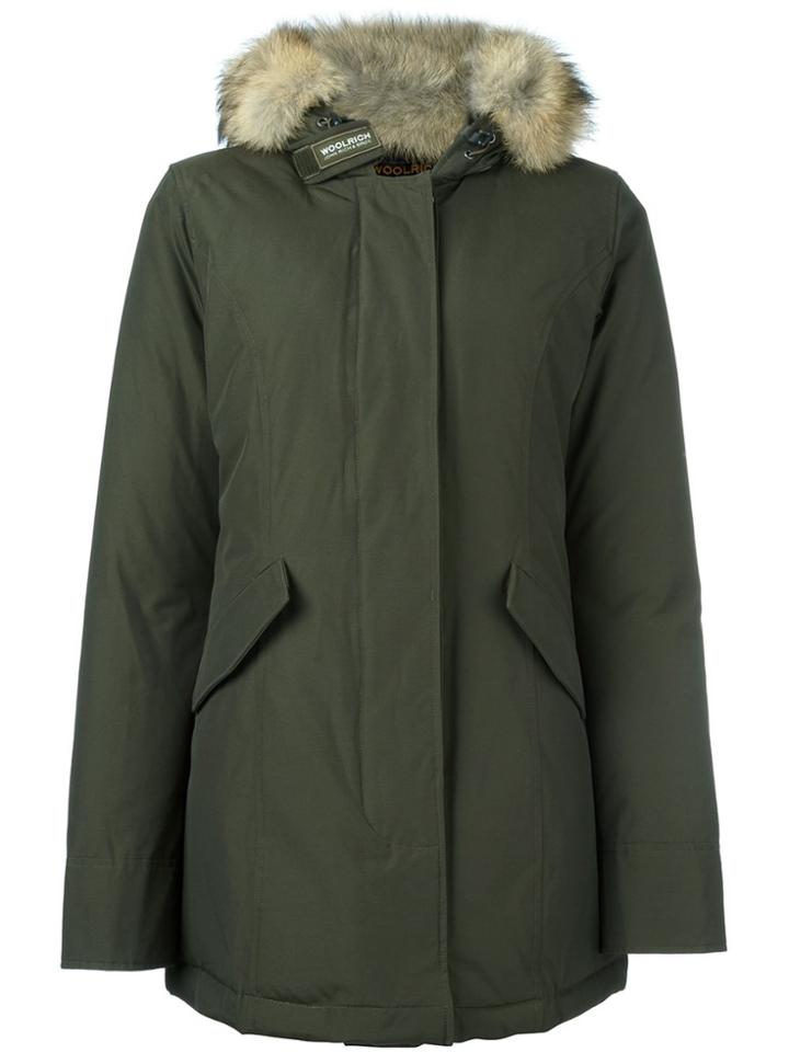 Woolrich Fur-trim Padded Parka - Green