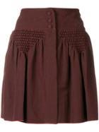 A.p.c. Draped Detail Mini Skirt - Red