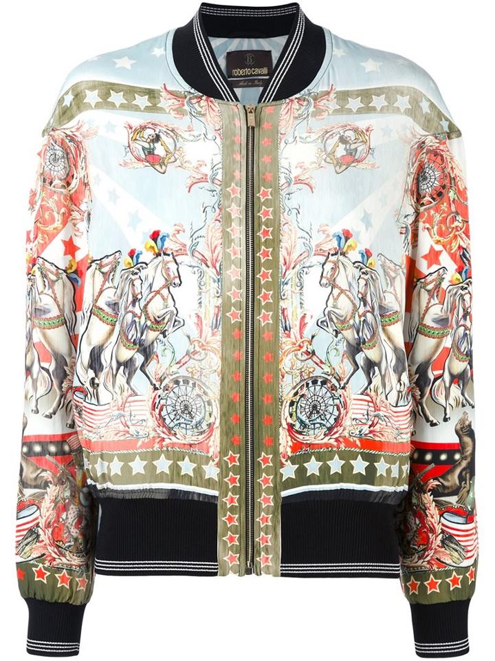 Roberto Cavalli 'sound & Vision' Bomber Jacket