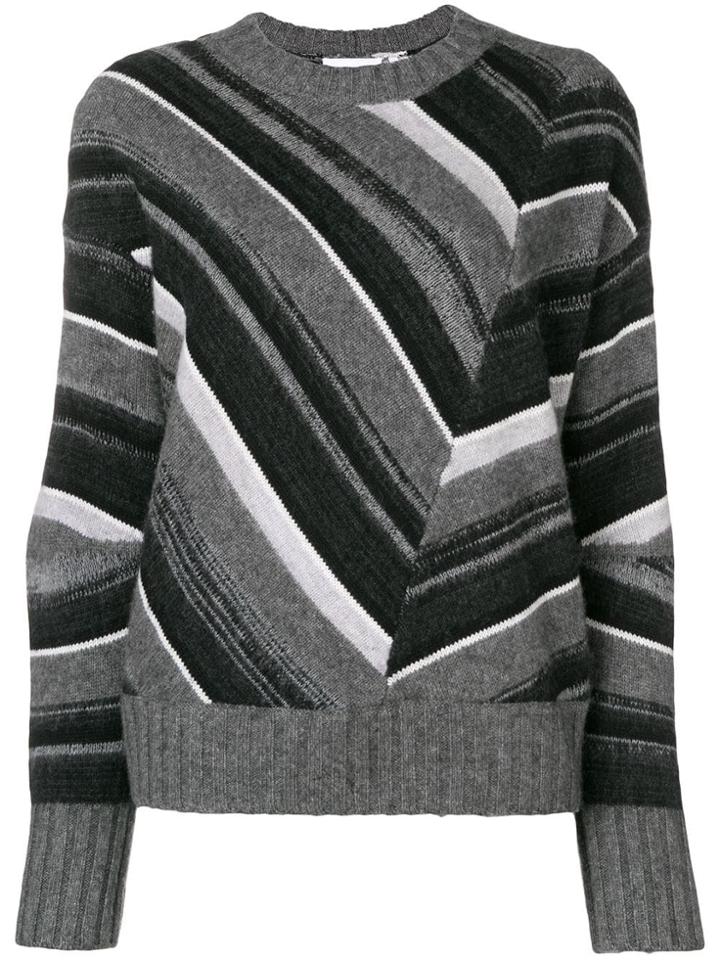 Helmut Lang Striped Jumper - Grey