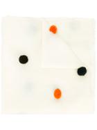 Ps By Paul Smith Pom Pom Scarf, Women's, White, Wool