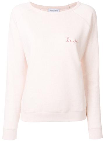Maison Labiche La Vie Sweatshirt - Pink & Purple