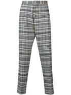 Stephan Schneider Checked Trousers - Grey