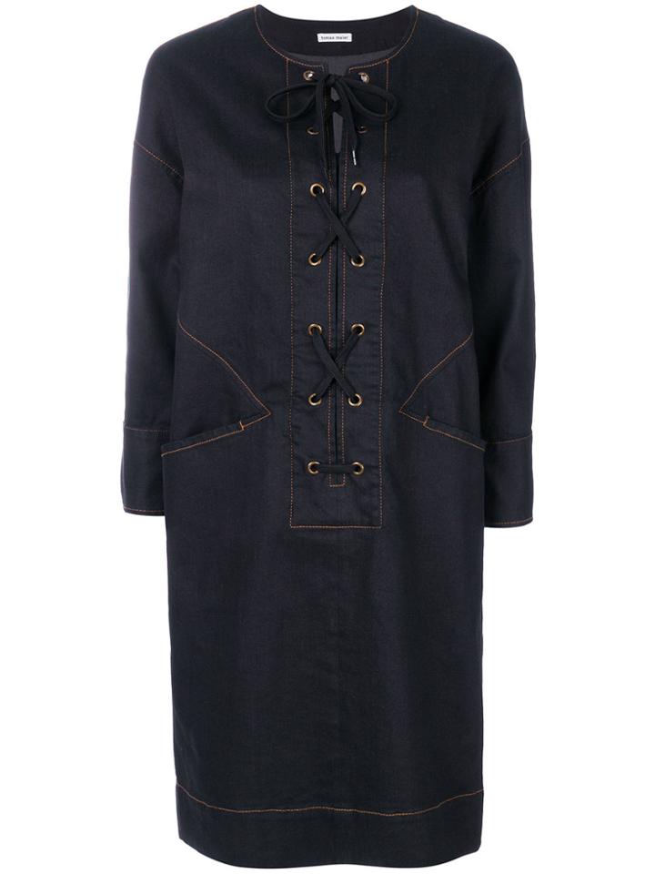 Tomas Maier Comfort Denim Tunic Dress - Blue