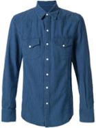 United Rivers 'rio 3' Western-style Denim Shirt, Men's, Size: Large, Blue, Cotton