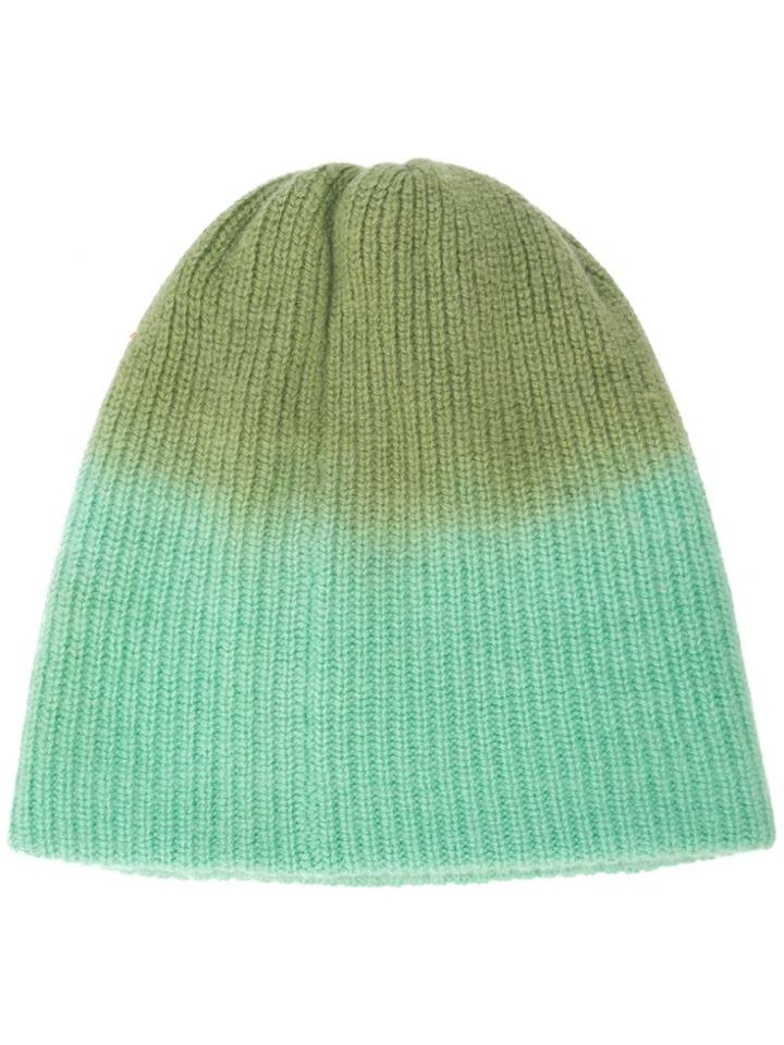 The Elder Statesman Dyed Beanie Hat - Green